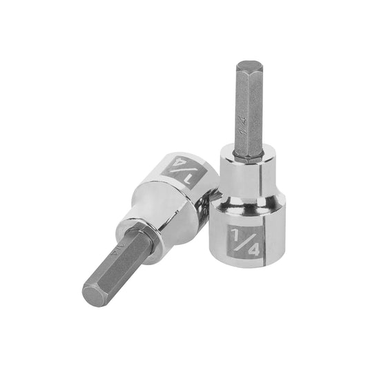 D-4990-1/4 Copas de punta bristol, mando 3/8" de 1/4"