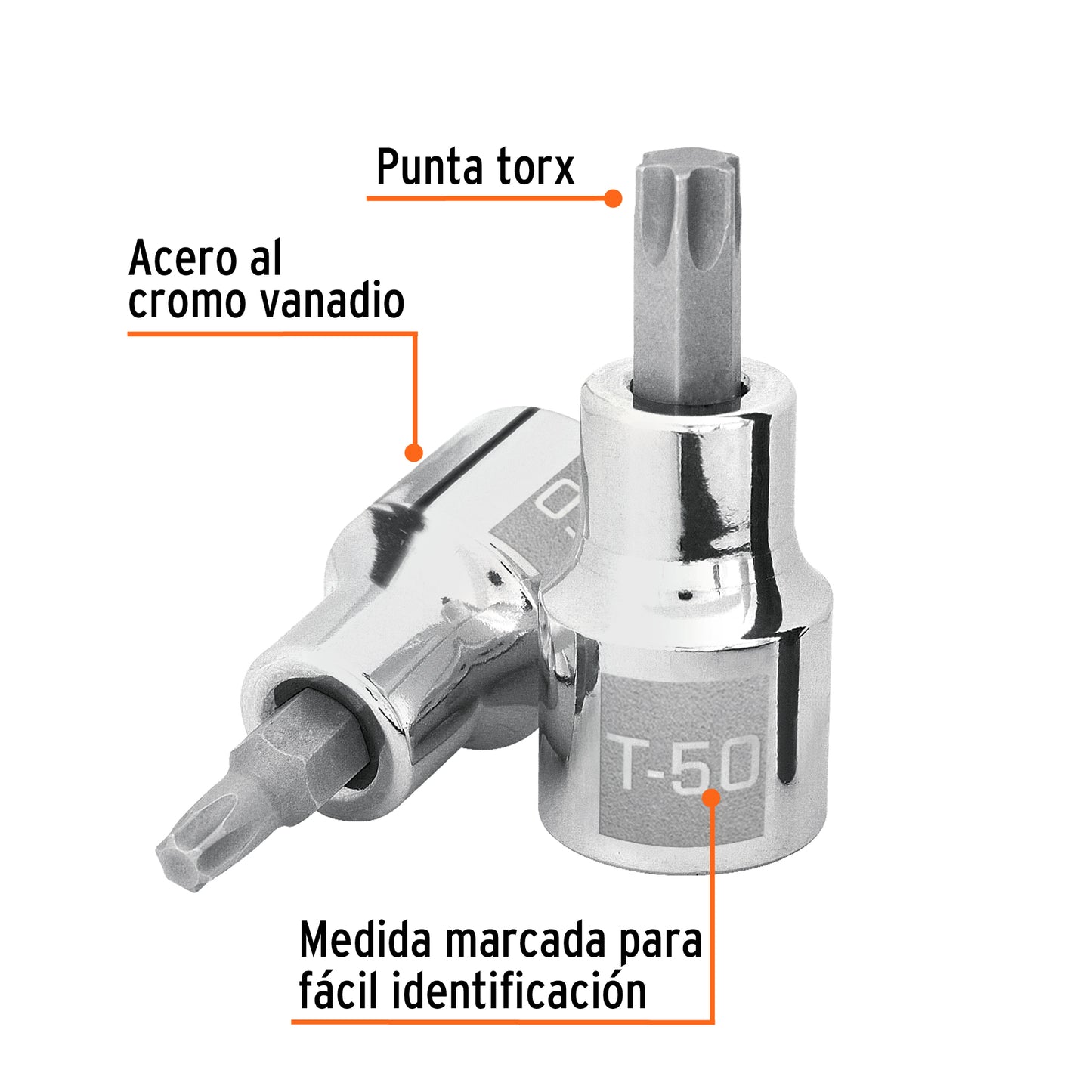 D-543950-W Copa punta torx, mando 1/2", T-50