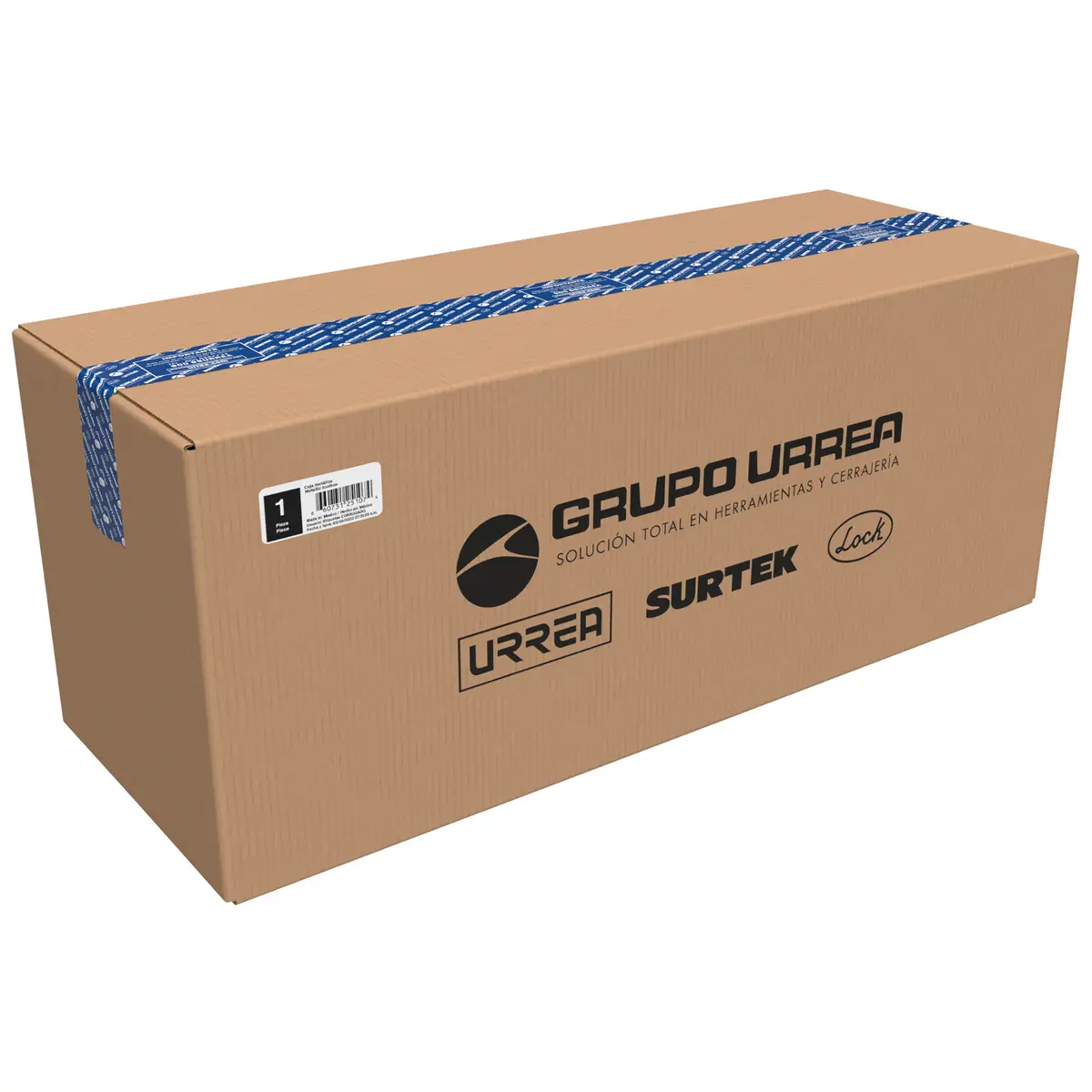 D2 Caja metálica roja 14" X 6" X 6"