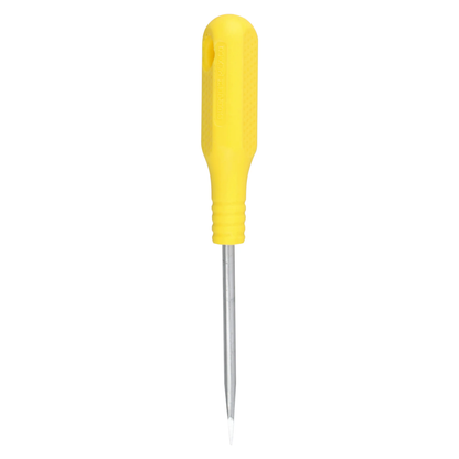 D404 Destornillador amarillo plano barra redonda 1/4" X 4"
