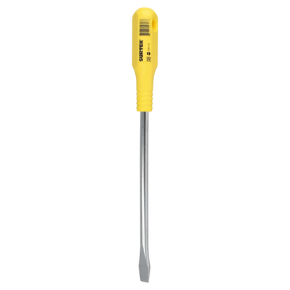 D408 Destornillador amarillo plano barra redonda 3/8" X 8"