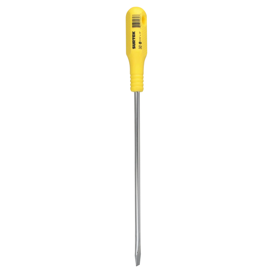 D420 Destornillador amarillo plano barra redonda 5/16" X 10"