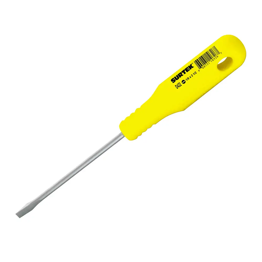 D422 Destornillador amarillo plano perillero 1/8" X 2-1/2"