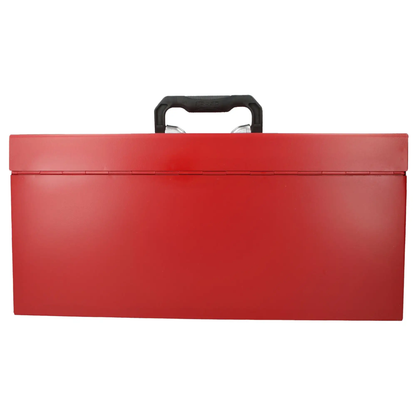 D6 Caja portaherramientas metálica roja 20" X 8" X 9"