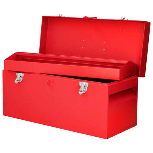 D6 Caja portaherramientas metálica roja 20" X 8" X 9"