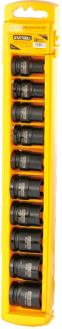 DAA1210C Juego de copas de impacto cortas 1/2" set 10 piezas