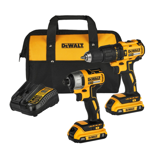 DCK276D2-B3 Combo Kit 20V Brushless taladro DCD7781 + atornillador de impacto DCF7871 con 2 baterías 2A y cargador
