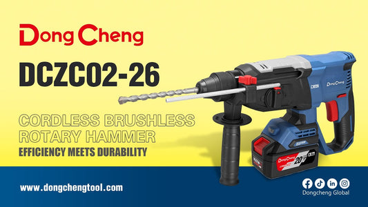 DCZC02-26EM Rotomartillo inalámbrico Brushless 20V con 2 baterías de 4.0A, type EM