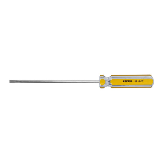 DG-1/8X4TP Destornillador punta gabinete 1/8" x 4", mango PVC, Pretul