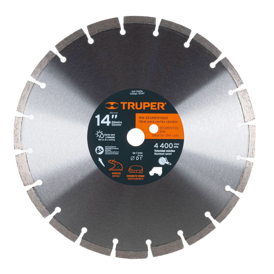 DID-3140A Disco de diamante, 14' para asfalto