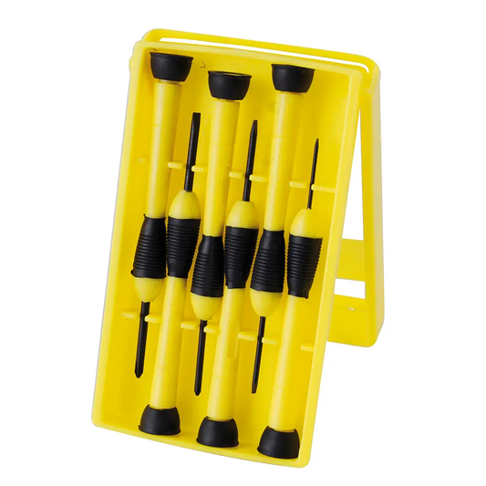 DJY01 Juego de destornilladores de precisión para joyero combinados 6 piezas