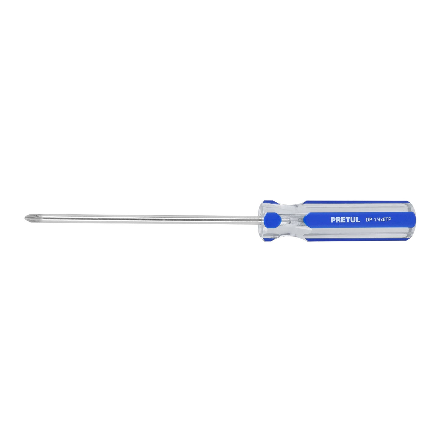 DP-1/4X6TP Destornillador punta phillips 1/4" x 6", mango PVC, Pretul