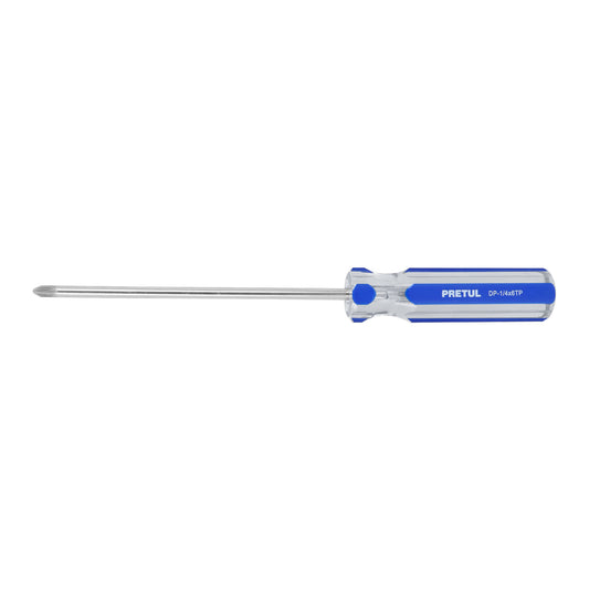 DP-1/4X6TP Destornillador punta phillips 1/4" x 6", mango PVC, Pretul
