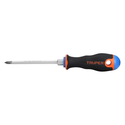 DP-3/16X4B Desarmador de cruz 3/16 x 4', mango Comfort Grip