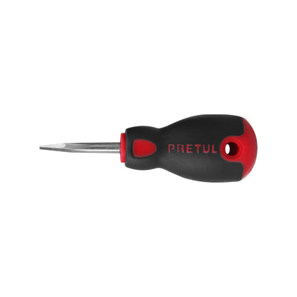 DR-1/4X1-1/2BP Destornillador punta pala,1/4" x 1-1/2",mgo Comfort Grip, Pretul