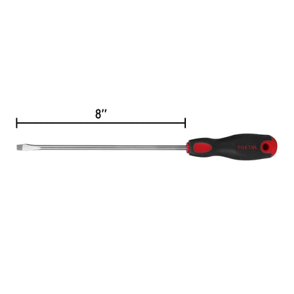 DR-1/4X8BP Destornillador punta pala, 1/4" x 8", mango Comfort Grip, Pretul
