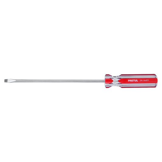 DR-1/4X8TP Destornillador punta pala 1/4" x 8", mango PVC, Pretul