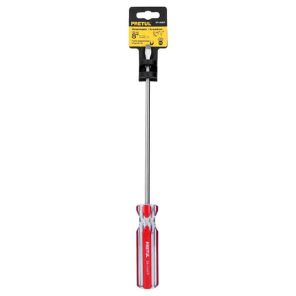 DR-1/4X8TP Destornillador punta pala 1/4" x 8", mango PVC, Pretul