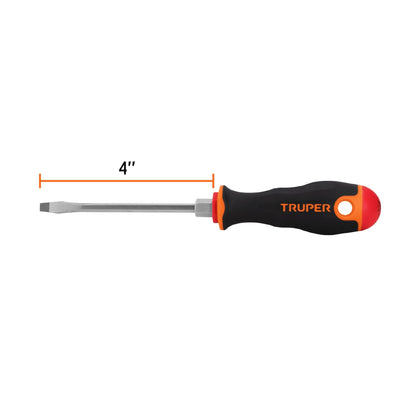 DR-3/16X4B Destornillador punta pala 3/16" x 4" mango Comfort Grip