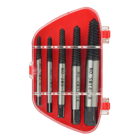 E5000 Extractor de tornillos rotos 5 piezas Ecef