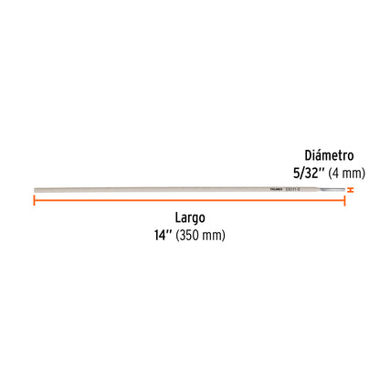 E6011-5 Soldadura eléctrica 6011 de 5/32', bolsa con 1 kg
