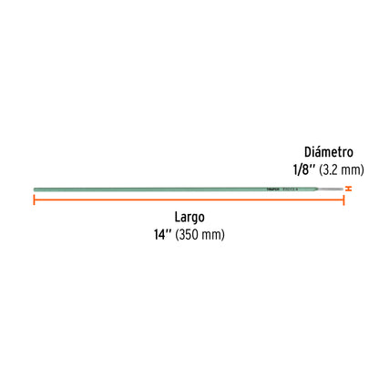 E6013-4 Soldadura eléctrica 6013 de 1/8', bolsa con 1 kilo