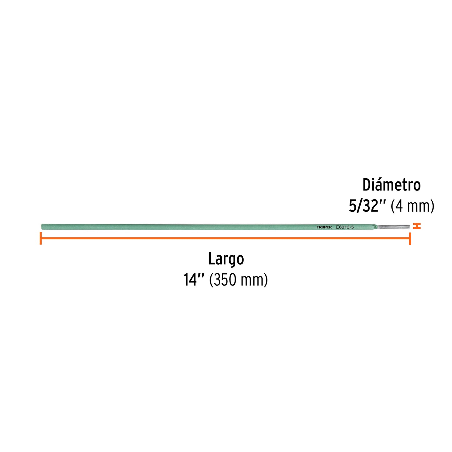 E6013-5 Soldadura eléctrica 6013 de 5/32', bolsa con 1 kilo