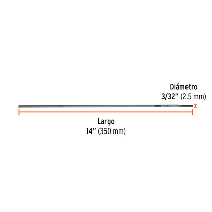 E7018-3 Electrodo 7018 de 3/32', bolsa de 1 kg