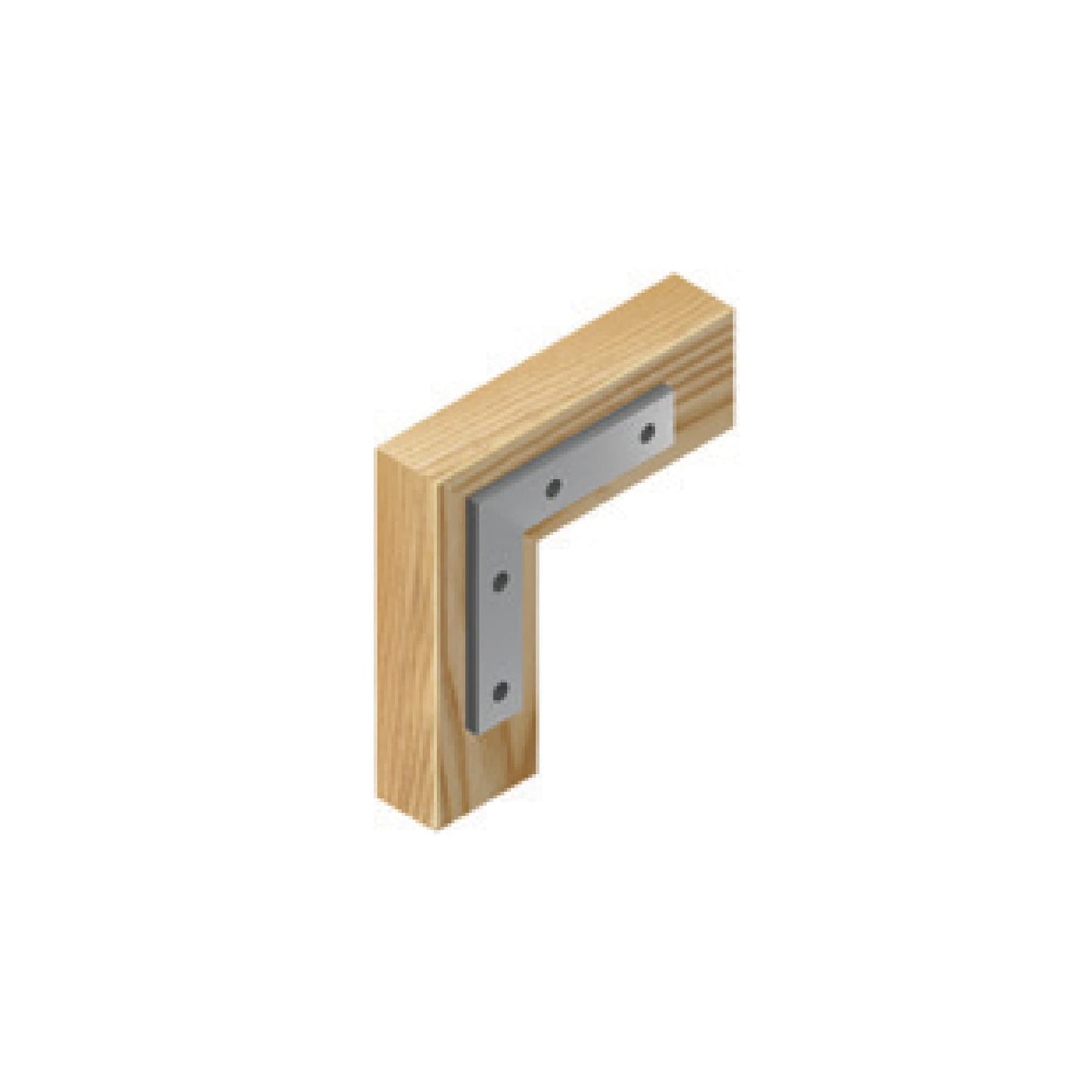 ECAN-1 Escuadra cantonera, 1' x 1', bolsa con 24 pzas
