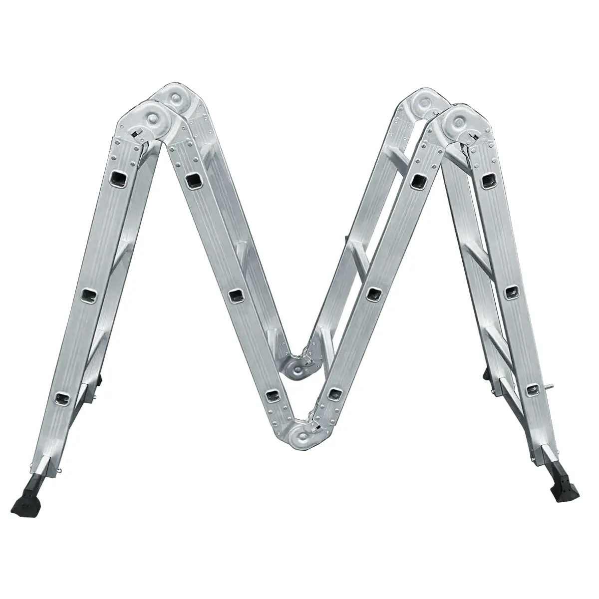 EM212 Escalera multiposición tipo 3 de aluminio, 12 peldaños