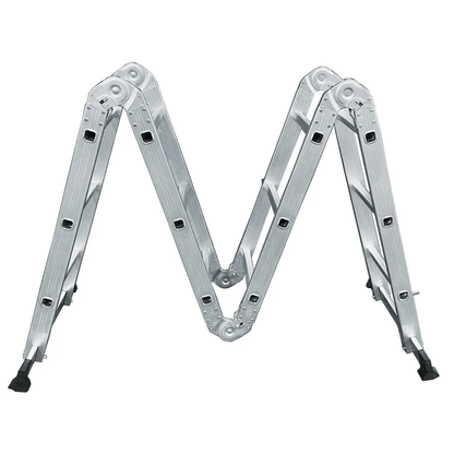EM212 Escalera multiposición tipo 3 de aluminio, 12 peldaños