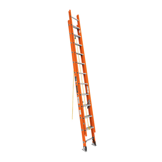 ESE-224FV Escalera de extensión, tipo II, 24 peldaños, fibra de vidrio