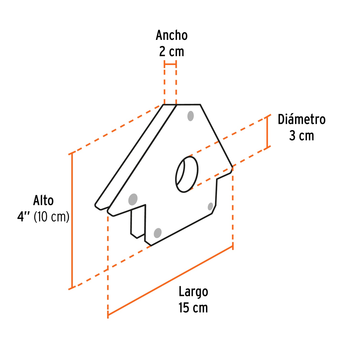 ESM-4 Escuadra magnética para soldar, 23 kg