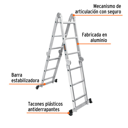 ESMU-112 Escalera multiposición, 12 peldaños, Tipo I