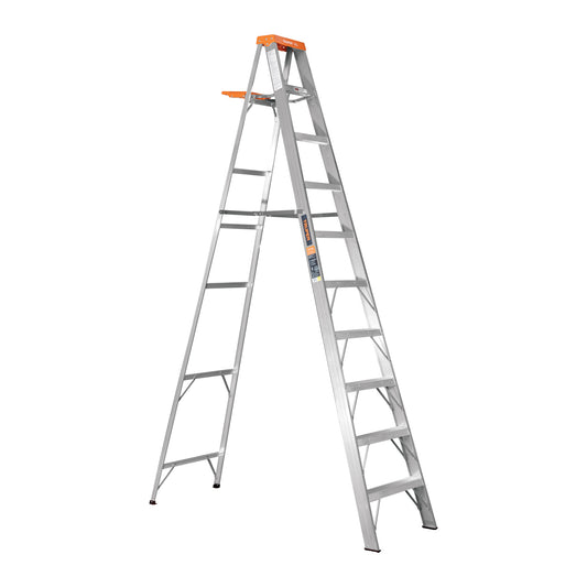 EST-29 Escalera de tijera tipo II, 9 escalones, con bandeja