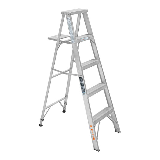 ESTA-34 Escalera de tijera, aluminio, tipo lll, 4 escalones
