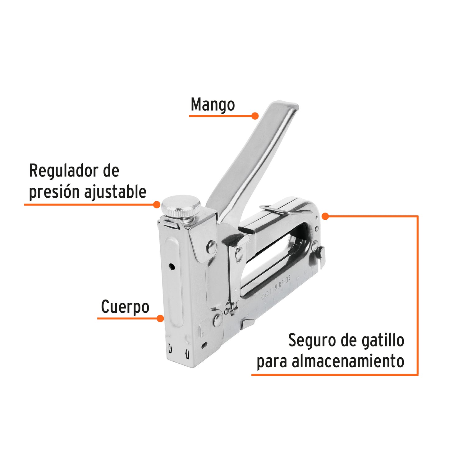 ET-21 Grapadora tipo pistola para ¼',5/16', 3/8', con 200 grapas