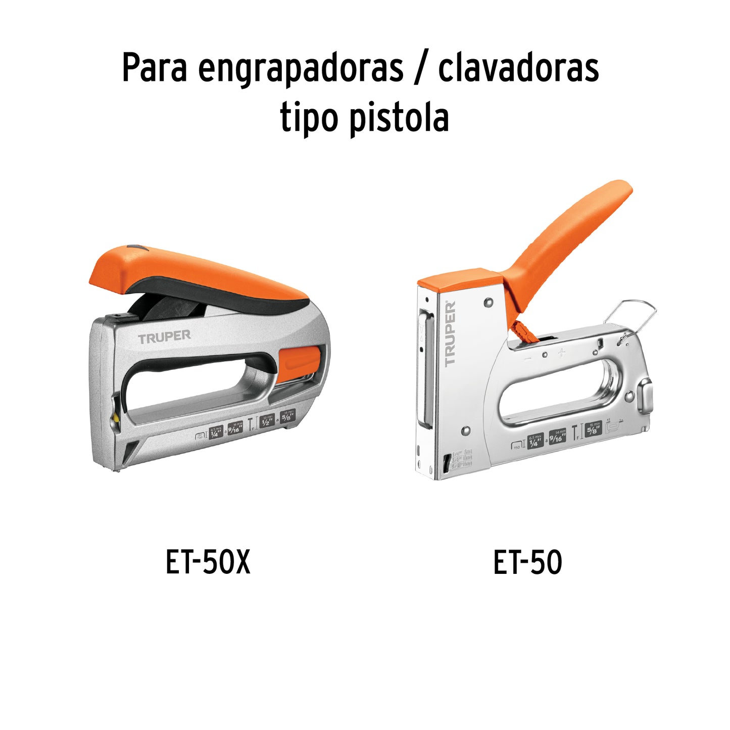 ET-50-1/2 Grapas para ET-50, 1/2", caja con 1000 piezas