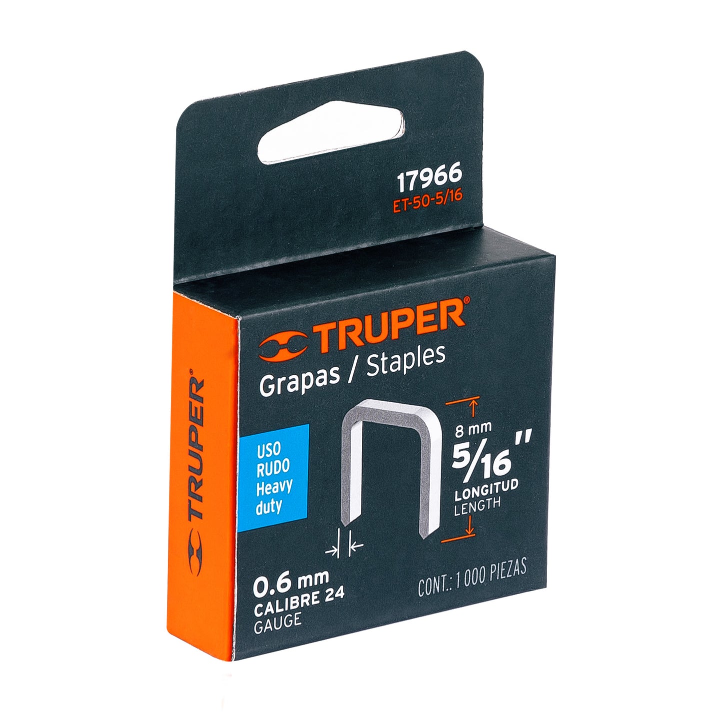 ET-50-5/16 Grapas para ET-50, 5/16", caja con 1000 piezas