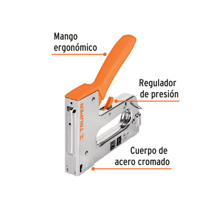 ET-50 Grapadora tipo pistola para grapas de 1/4 a 9/16'