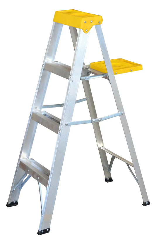 ET3 Escalera de tijera tipo 3 de aluminio y tapa plástica con 3 peldaños