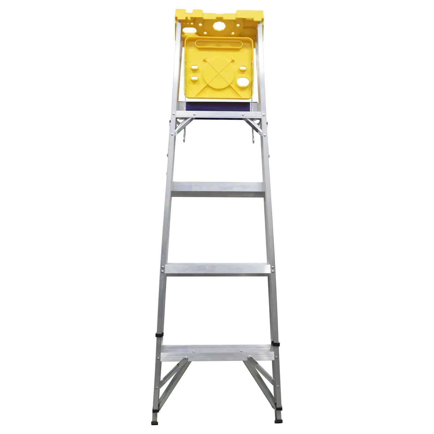 ET4 Escalera de tijera tipo 3 de aluminio y tapa plástica, 4 peldaños