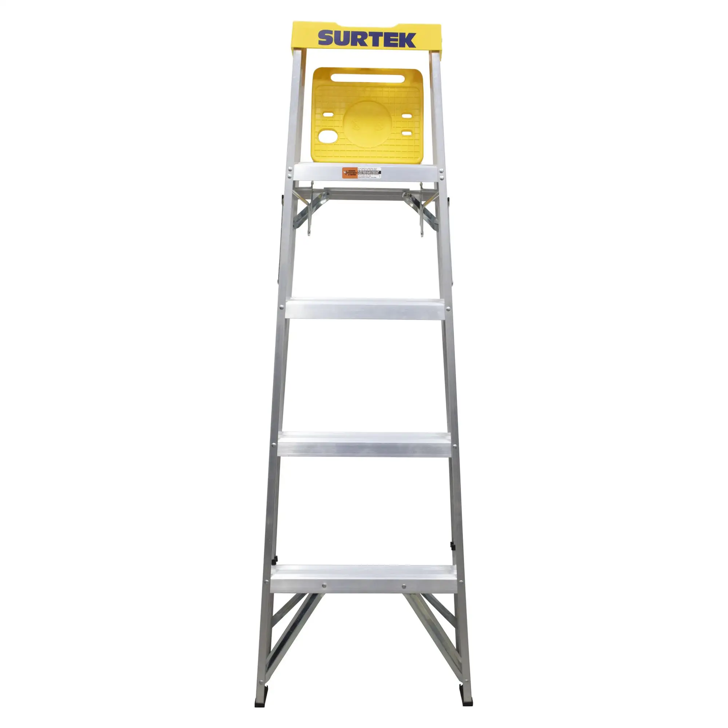 ET4 Escalera de tijera tipo 3 de aluminio y tapa plástica, 4 peldaños