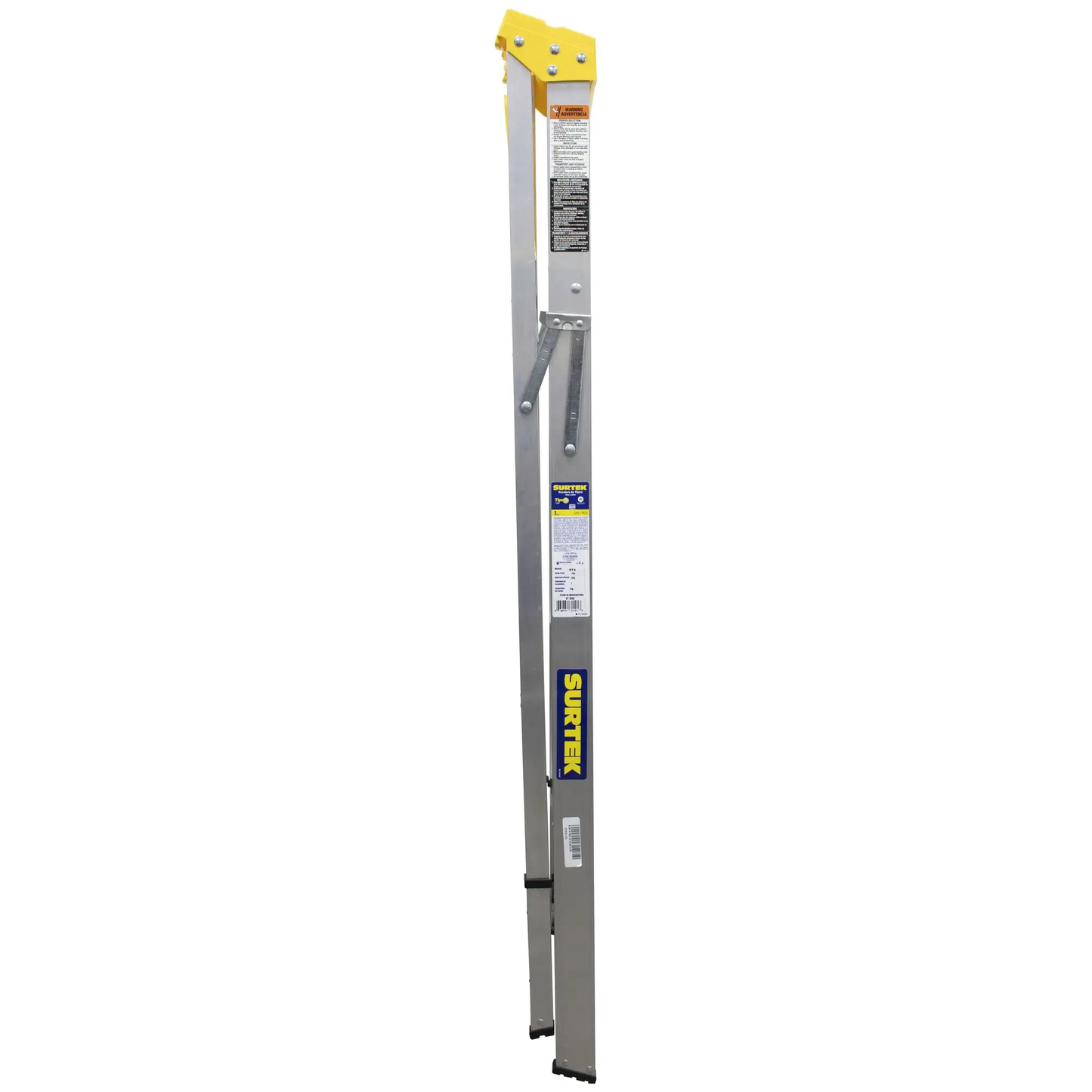 ET4 Escalera de tijera tipo 3 de aluminio y tapa plástica, 4 peldaños