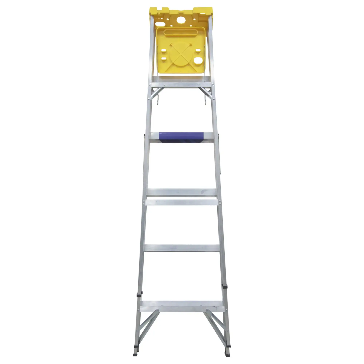 ET5 Escalera de tijera tipo 3 de aluminio y tapa plástica, 5 peldaños