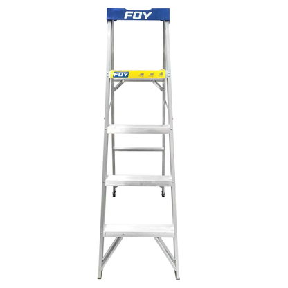ETF4 Escalera de tijera tipo 3 de aluminio y tapa plástica, 4 peldaños