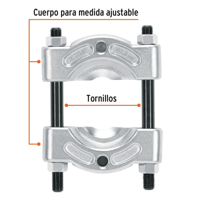 EX-B2 Extractor de rodamientos tipo guillotina, alcance max. 62 mm