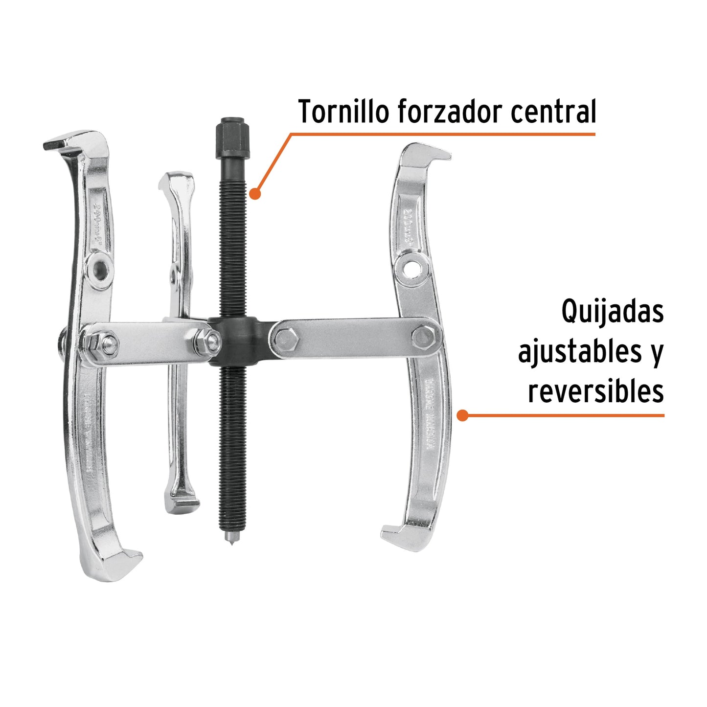 EX-P6 Extractor reversible, 3 brazos, 6"