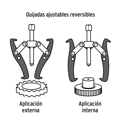 EX-P6 Extractor reversible, 3 brazos, 6"