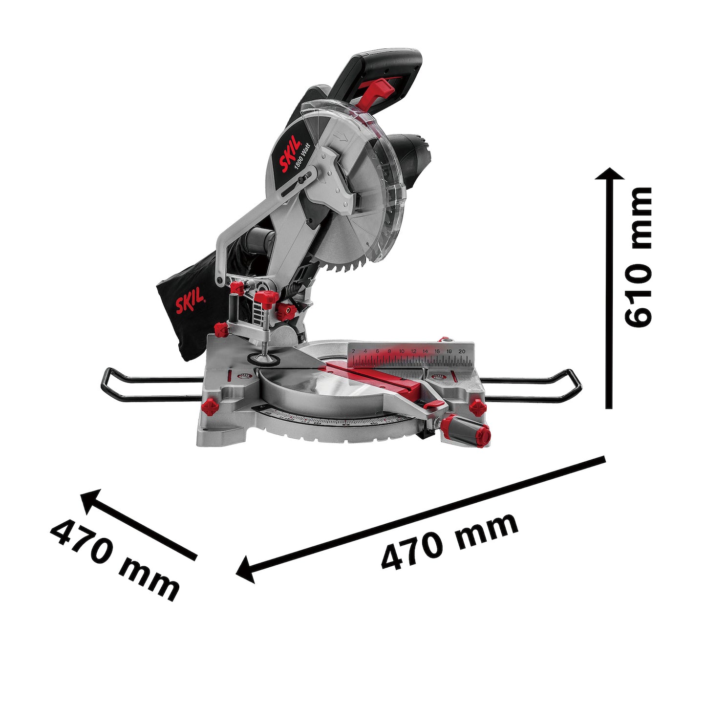 Ingleteadora Skil 3310 1800W 110V disco y accesorios